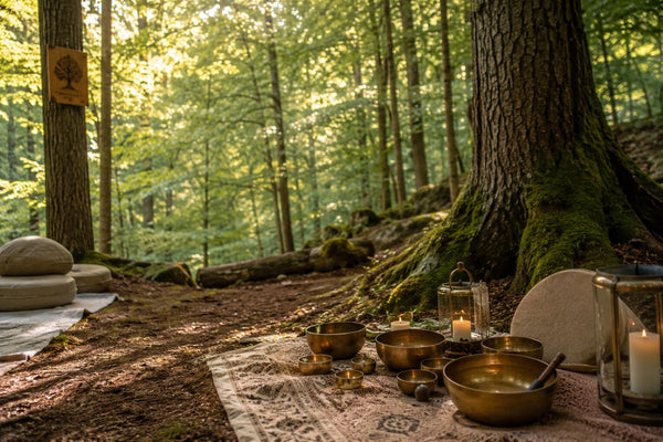 Waldbaden mit Klangschalen